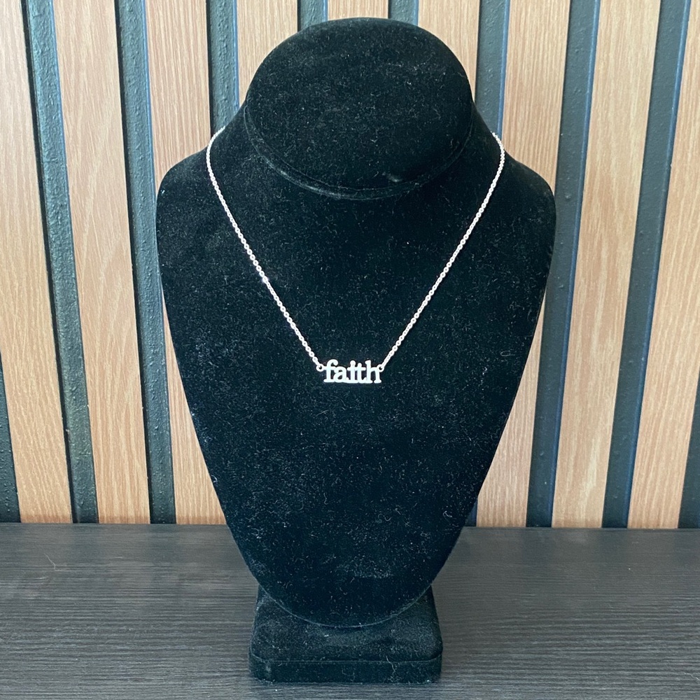 Silver Faith Necklace